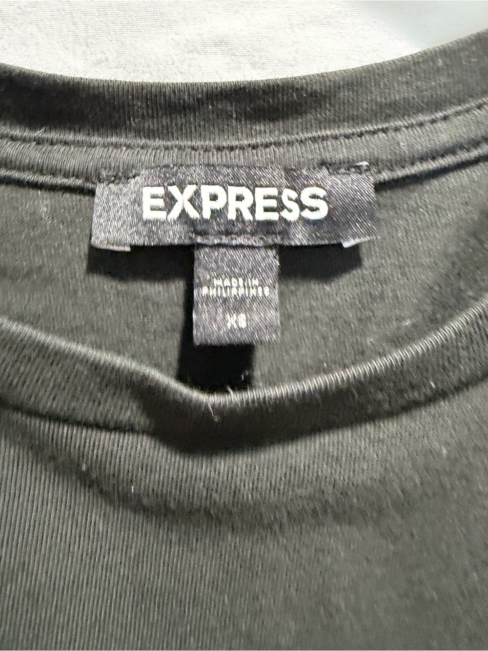 Express Black Ruffle Sleeve Tee - Picture 4 of 9
